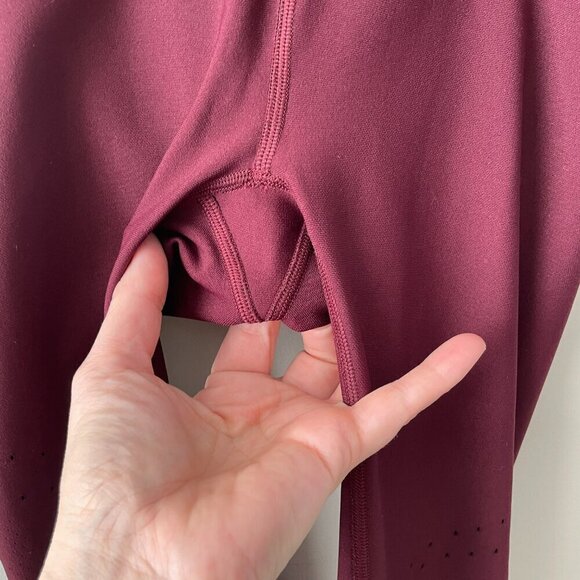 Lululemon Zoned In Tight *27" High Rise Running Activewear Leggings Cassis Red 4 - Picture 4 of 8